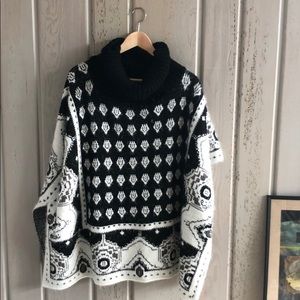 Super soft poncho sweater.